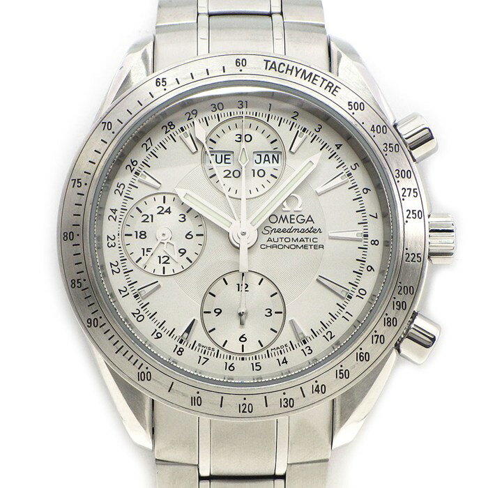 オメガ OMEGA 腕時計 スピードマスター デイデイト 3221.30 シルバー文字盤 クロノグラ ...