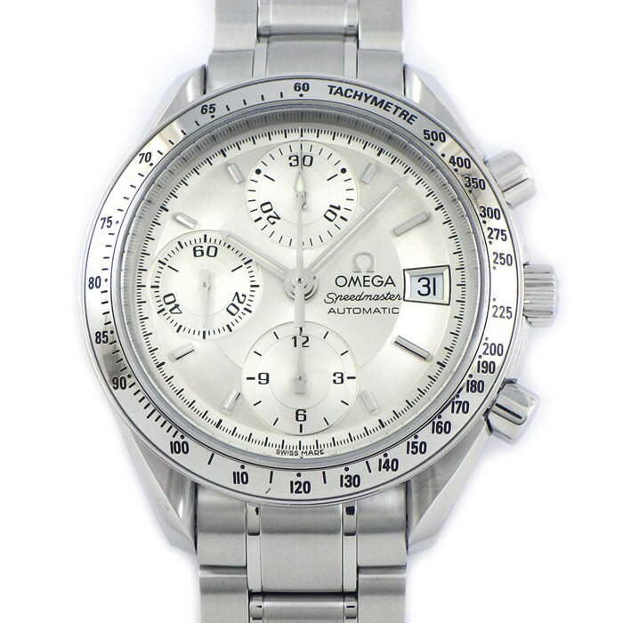 【レビュー1000件記念★対象品3％OFF&5日限定P3倍】 オメガ OMEGA 腕時計 スピードマスター 3513.30.00 シルバー文字盤 デイト クロノグラフ タキメーター スモールセコンド 夜光針 SS 自動巻き 【中古】