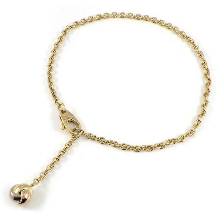 カルティエ Cartier ブレスレット ベビートリニティ パンピーユ ボール スウィング ドロップ スリーカラー K18PG K18WG K18YG 【中古】