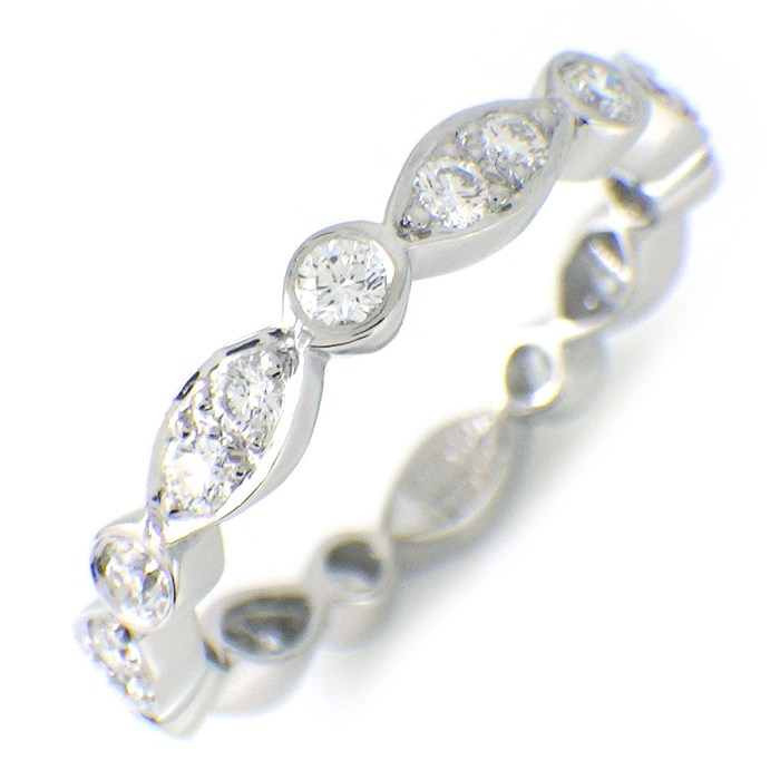 【レビュー1000件記念★対象品3％OFF】 ティファニー Tiffany & Co. リング ジャズ フルサークル ダイヤモンド PT950 12号 【中古】