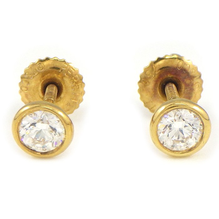 ティファニー Tiffany & Co. ピアス バイザヤード 60017485 ダイヤモンド 計0.16ct K18YG 【中古】