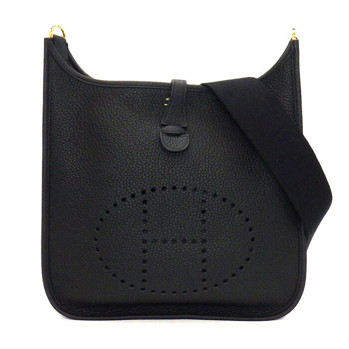 【20日限定★ポイント3倍】 エルメス HERMES ショルダーバッグ エヴリン3 PM Y刻印 2020年 ブラック トリヨンクレマンス ゴールド金具 【中古】