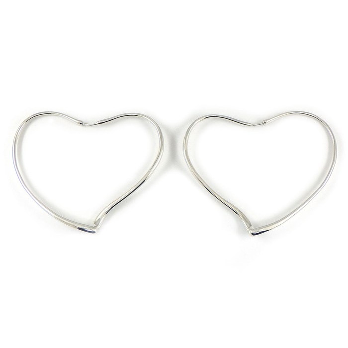 ティファニー Tiffany & Co. ピアス オープンハート フープ SV925 【中古】