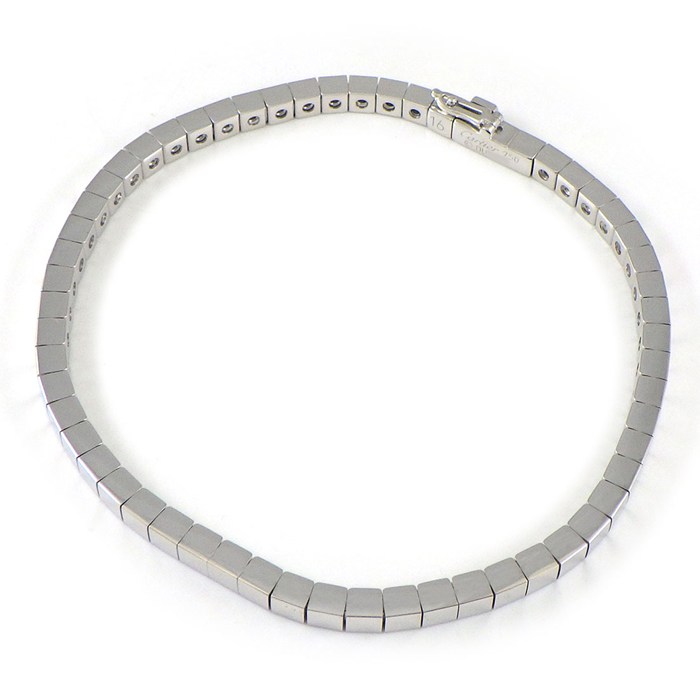 カルティエ Cartier ブレスレット ラニエール ロゴ K18WG / #16 【中古】