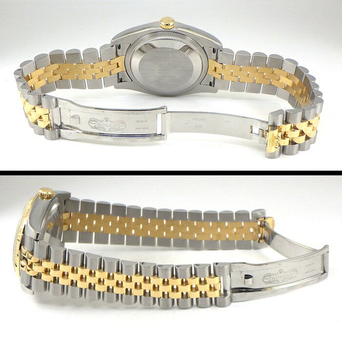 【最大1万円OFF★スプリングセール】 ロレックス Rolex 腕時計 デイトジャスト 116233G V番 2009年 10ポイント ダイヤインデックス ホワイト文字盤 ルーレット刻印 デイト K18YG SS 自動巻き 【OH済み】 【箱・保付き】 【中古】