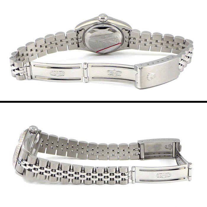 【最大1万円OFF★スプリングセール】 ロレックス Rolex 腕時計 デイトジャスト 79174G K番 2001年製 10ポイント ダイヤインデックス サンレイ ピンク文字盤 フルーテッドベゼル ジュビリーブレス K18WG SS 自動巻き 【箱・保付き】 【中古】