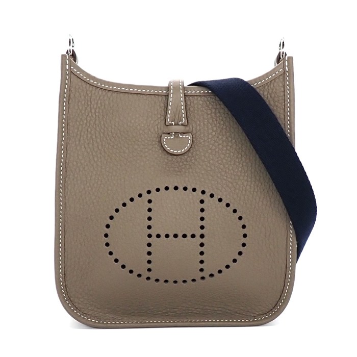 乐天商城 - 【最大1万円OFFクーポン配布中&10日限定★ポイント3倍】 エルメス HERMES ショルダーバッグ エヴリン TPM アマゾーヌ K刻印 2025年 エトゥープ ブルーインディゴ トリヨンクレマンス 【中古】