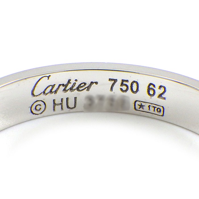 【25日限定★ポイント3倍】 カルティエ Cartier リング ラブ スモールモデル SM B4085100 K18WG 21号 / #62 【中古】 3