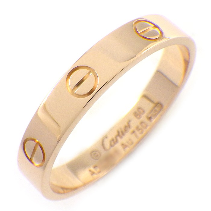 カルティエ Cartier リング ラブ スモールモデル SM B4085260 K18PG 19.5号 / #60 【中古】