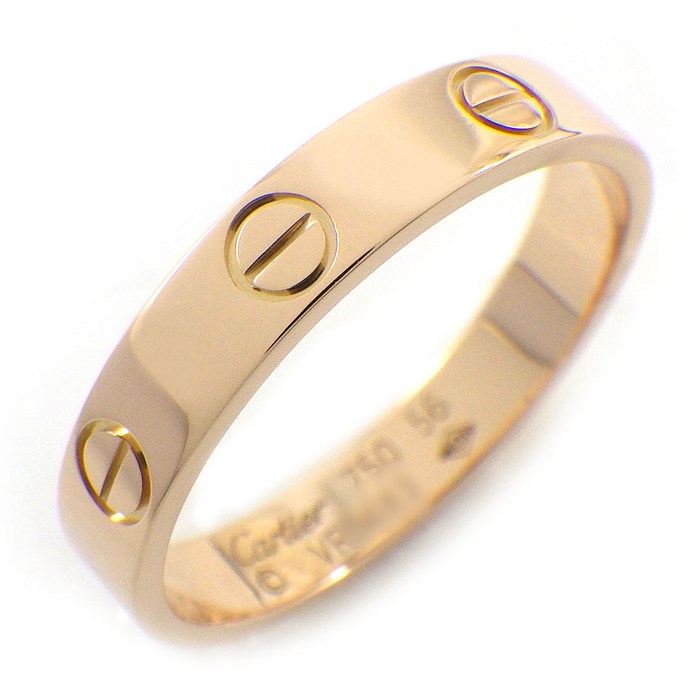 カルティエ Cartier リング ラブ スモールモデル SM B4085256 K18PG 15.5号 / #56 【中古】