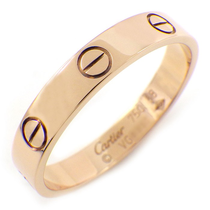 カルティエ Cartier リング ラブ スモールモデル SM B4085258 K18PG 17.5号 / #58 【中古】