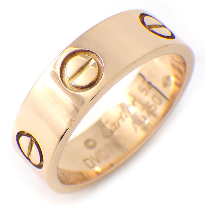 カルティエ Cartier リング ラブ クラシックモデル MM B4084852 K18PG 11.5号 / #52 【中古】