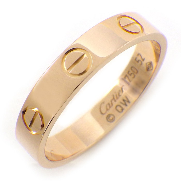 カルティエ Cartier リング ラブ スモールモデル SM B4085252 K18PG 11.5号 / #52 【中古】