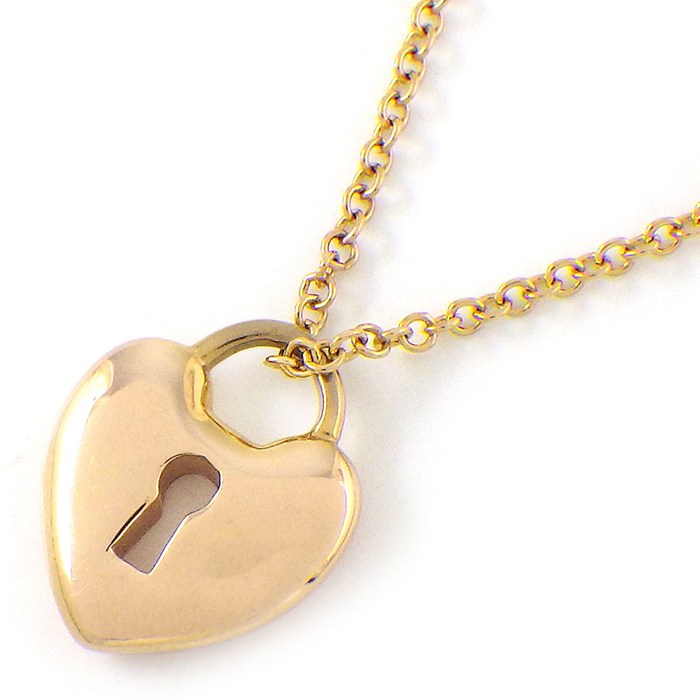 乐天商城 - ティファニー Tiffany & Co. ネックレス ハートロック K18PG 【中古】