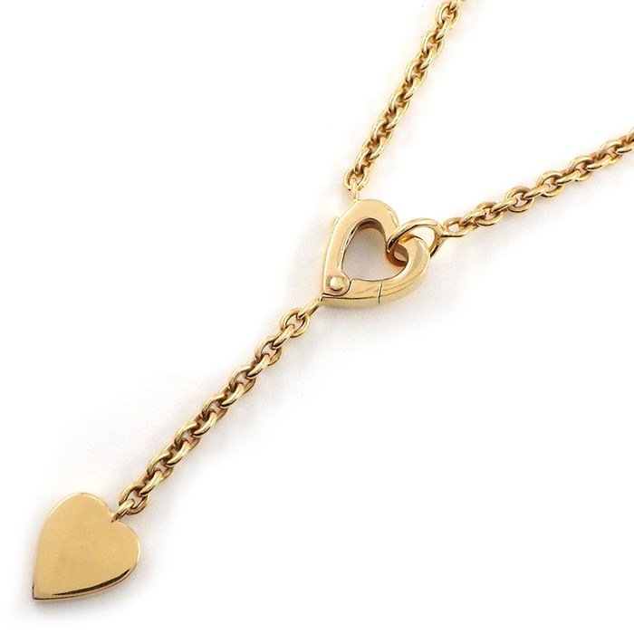 カルティエ Cartier ネックレス モナムール スウィング ドロップ ハート K18PG 【箱・保付き】 【中古】