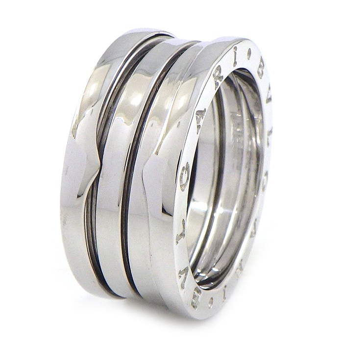 樂天商城 - ブルガリ BVLGARI リング B-zero1 ビーゼロワン 323536 3バンド ロゴ K18WG 13.5号 / #55 【中古】