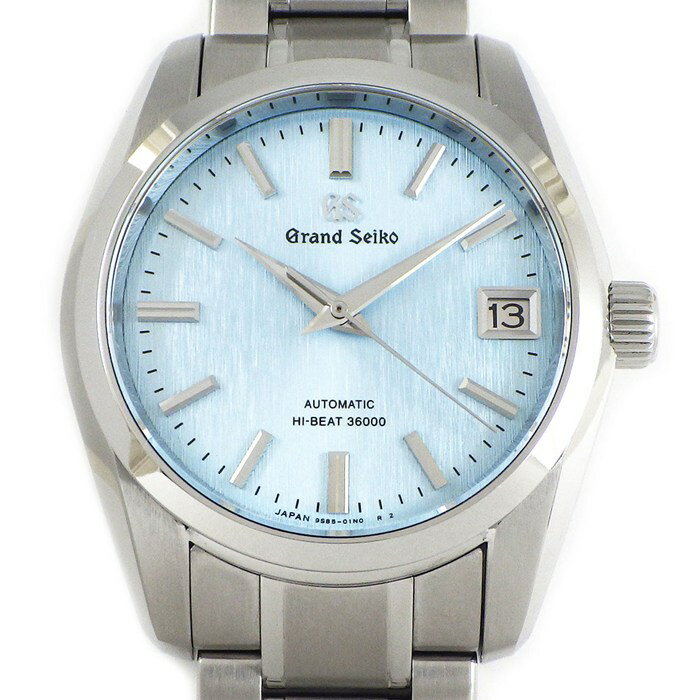 グランドセイコー Grand Seiko 腕時計 ヘリテージコレクション メカニカルハイビート36000 SBHG347/9S85-02F0 氷瀑 ブルー文字盤 カレンダー 裏スケ SS 自動巻き 【中古】