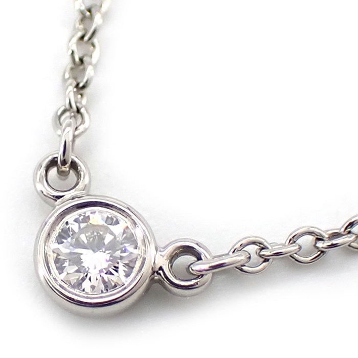 樂天商城 - ティファニー Tiffany & Co. ネックレス バイザヤード シングル 1ポイント ダイヤモンド 0.05ct PT950 【中古】