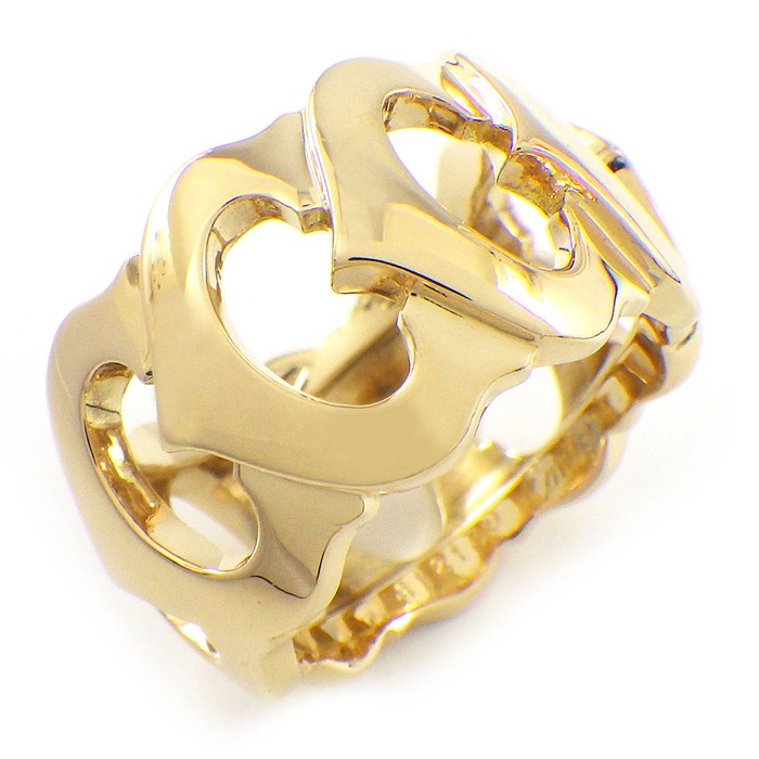 乐天商城 - 【最大1万円OFFクーポン配布中&10日限定★ポイント3倍】 カルティエ Cartier リング Cドゥ カルティエ K18YG 10号 / #50 【中古】