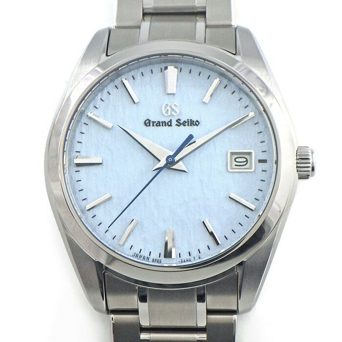 グランドセイコー Grand Seiko 腕時計 ヘリテージコレクション SBGX357/9F62-0AR0 デイト 雪白パターン ライトブルー文字盤 チタン クオーツアナログ 【箱・保付き】 【中古】