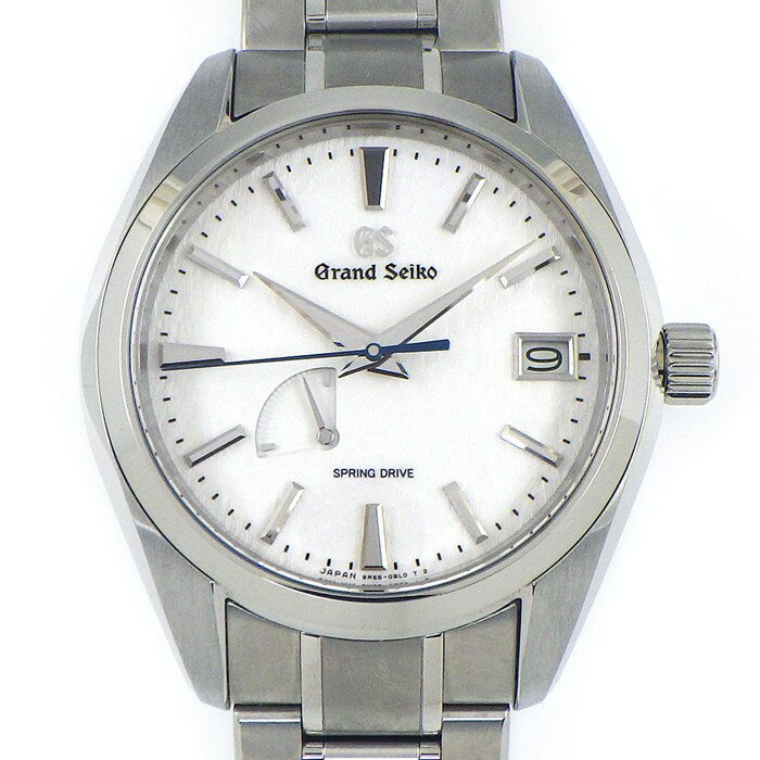 グランドセイコー Grand Seiko 腕時計 ヘリテージコレクション SBGA211/9R65-0AE0 雪白 ホワイト文字盤 デイト 裏スケ パワーリザーブ表示機能 チタン スプリングドライブ 【中古】