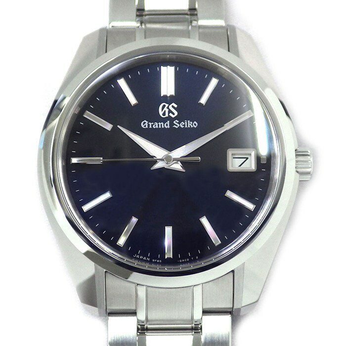 グランドセイコー Grand Seiko 腕時計 ヘリテージコレクション SBGP005/9F85-0AD0 サンレイ ネイビー文字盤 デイト SS クオーツアナログ 【箱・保付き】 【中古】