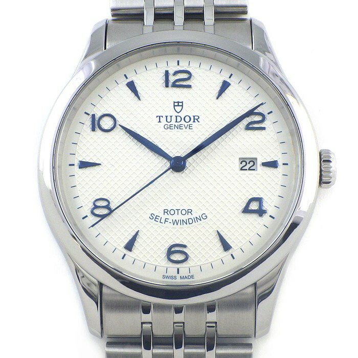 【最大3万円OFFクーポン配布中】 チューダー(チュードル) TUDOR 腕時計 1926 M91650-0005 デイト ブルーアクセント メッシュ オパライン文字盤 SS 自動巻き 【箱・保付き】 【中古】