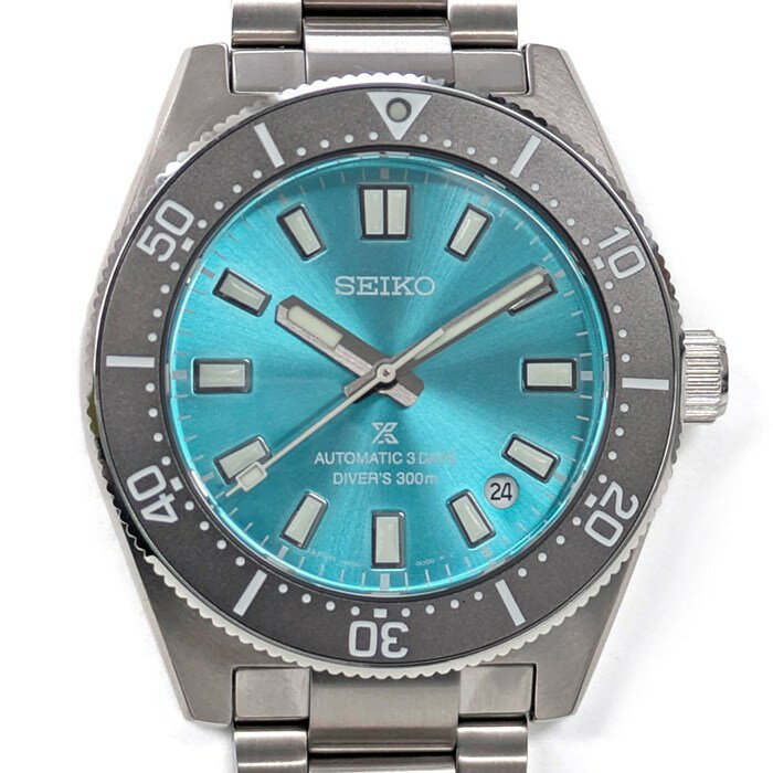 乐天商城 - 【最大3万円OFFクーポン配布中】 セイコー SEIKO 腕時計 プロスペックス ダイバースキューバ SBDC221 ダイバーズ 1965 ヘリテージ Save the Ocean 限定モデル 世界限定4000本 デイト サンレイ ブルー文字盤 SS 自動巻き 【箱・保付き】 【中古】