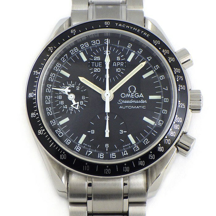 オメガ OMEGA 腕時計 スピードマスター 3520.50.00 デイデイト クロノグラフ タキメーター スモールセコンド 24時間表示 夜光インデックス 夜光針 ブラック文字盤 SS 自動巻き 【中古】