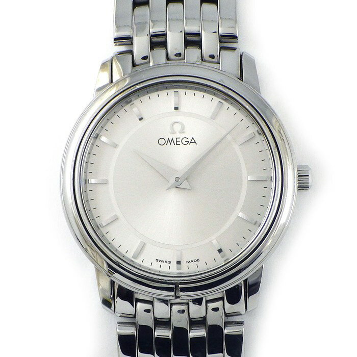 オメガ OMEGA 腕時計 デ・ヴィル 4580.31.00 サンレイ シルバー文字盤 SS クオーツアナログ 【中古】