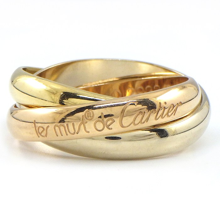乐天商城 - 【最大1万円OFFクーポン配布中】 カルティエ Cartier リング トリニティ スリーカラー K18YG K18PG K18WG13号 / #54 【中古】