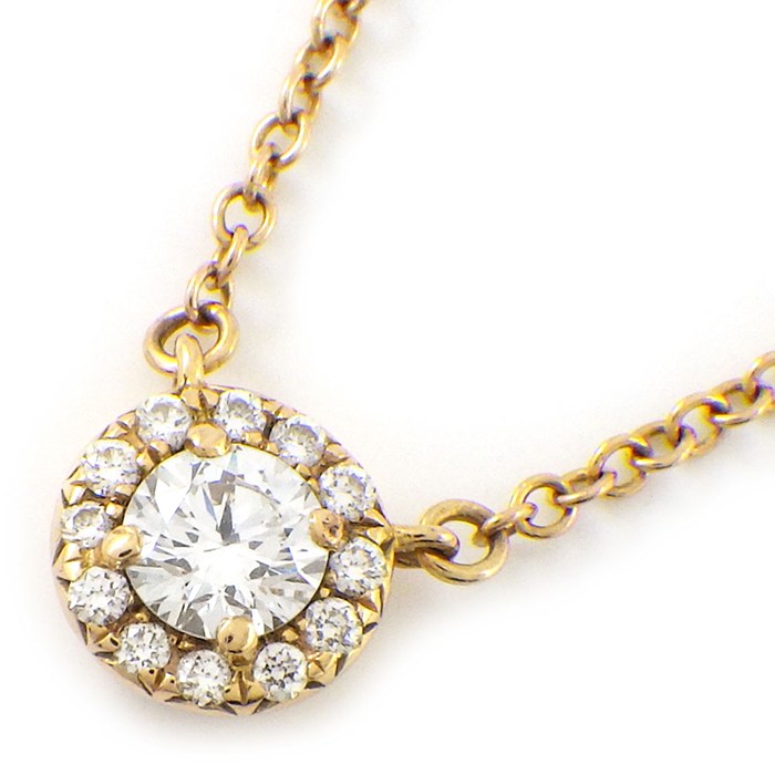 乐天商城 - 【最大3万円OFFクーポン配布中】 ティファニー Tiffany & Co. ネックレス ソレスト パヴェ ダイヤモンド K18PG 【中古】