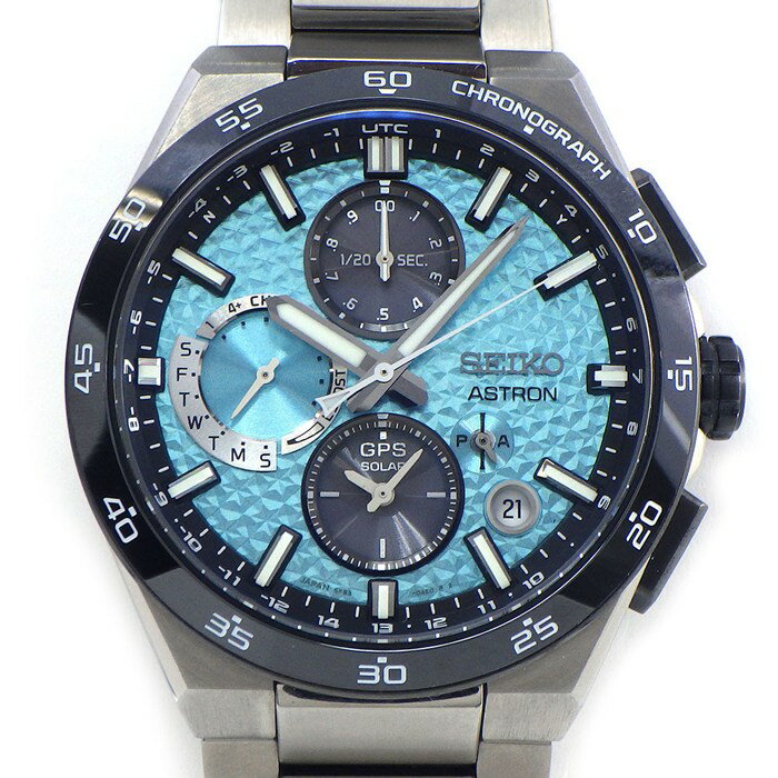 乐天商城 - 【最大1万円OFFクーポン配布中&10日限定★ポイント3倍】 セイコー SEIKO 腕時計 アストロン ネクスター SBXC157/5X83-0AC0 世界1500本限定モデル (うち国内500本) ブルー文字盤 デイデイト クロノグラフ SS GPSソーラー 【箱・保付き】 【中古】