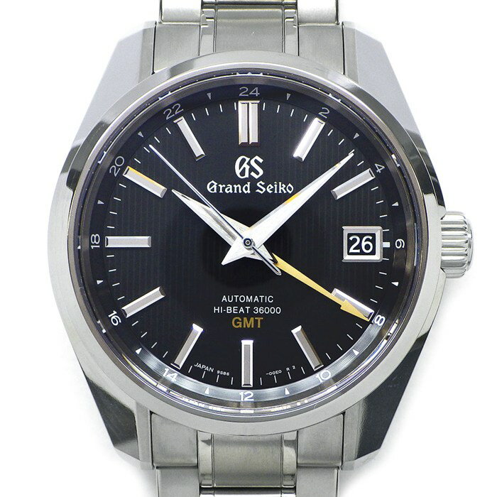 乐天商城 - 【最大1万円OFFクーポン配布中】 グランドセイコー Grand Seiko 腕時計 メカニカルハイビート SBGJ213/9S86-0OA0 マスターショップ限定 ブラック文字盤 デイト 裏スケ GMT SS 自動巻き 【中古】