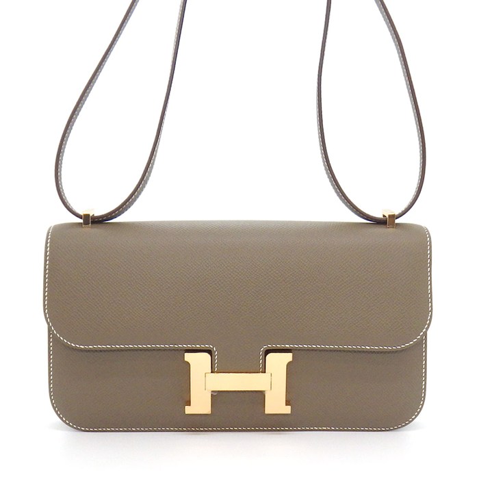 乐天商城 - 【最大1万円OFFクーポン配布中&10日限定★ポイント3倍】 エルメス HERMES ショルダーバッグ コンスタンス エラン ミロワール W刻印 2024年 エトゥープ エプソン ピンクゴールド金具 【中古】