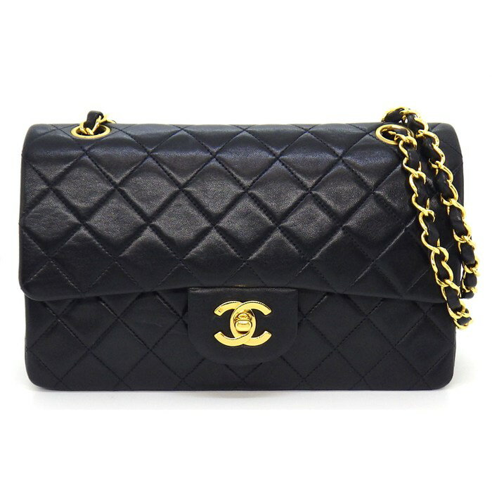 樂天商城 - シャネル CHANEL ショルダーバッグ マトラッセ23 クラシック スモール ハンドバッグ A01113 1990年代 ブラック ボルドー ラムスキン 【中古】