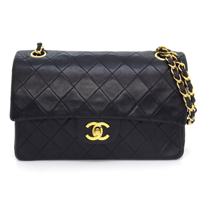 乐天商城 - 【最大1万円OFFクーポン配布中&10日限定★ポイント3倍】 シャネル CHANEL ショルダーバッグ マトラッセ23 クラシック スモール ハンドバッグ A01113 1990年代 ブラック ボルドー ラムスキン 【中古】