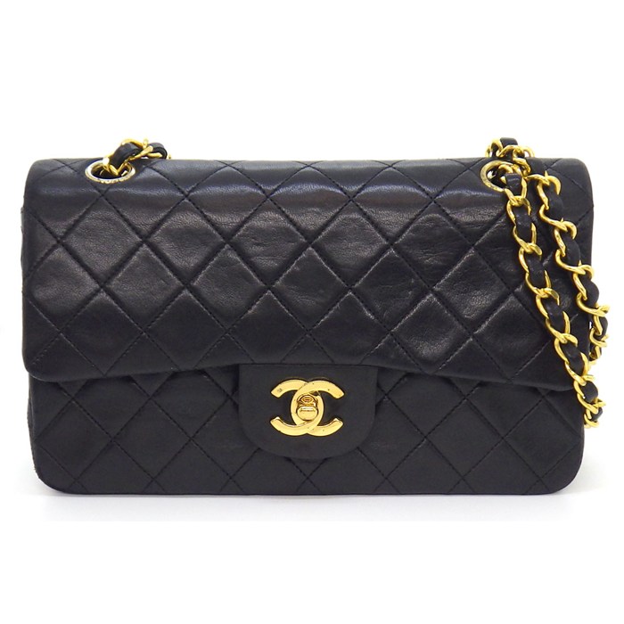 乐天商城 - 【最大3万円OFFクーポン配布中】 シャネル CHANEL ショルダーバッグ マトラッセ23 クラシック スモール ハンドバッグ A01113 1990年代 ブラック ボルドー ラムスキン 【中古】