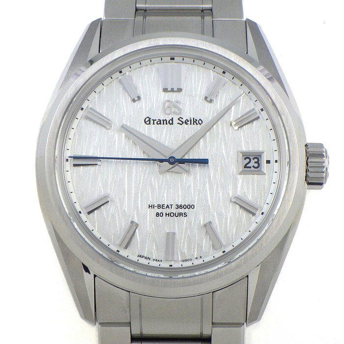 乐天商城 - 【最大1万円OFFクーポン配布中】 グランドセイコー Grand Seiko 腕時計 エボリューション9 コレクション SLGH005/9SA5-00C0 メカニカルハイビート36000 デイト 裏スケ シルバー 白樺パターン文字盤 SS 自動巻き 【箱・保付き】 【中古】