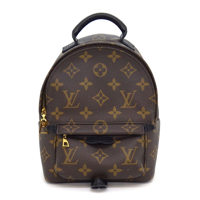乐天商城 - 【最大1万円OFFクーポン配布中&5日限定★ポイント3倍】 ルイ・ヴィトン LOUIS VUITTON バックパック・リュック パームスプリングス MINI M44873 ブラウン モノグラムキャンバス レザー 【中古】