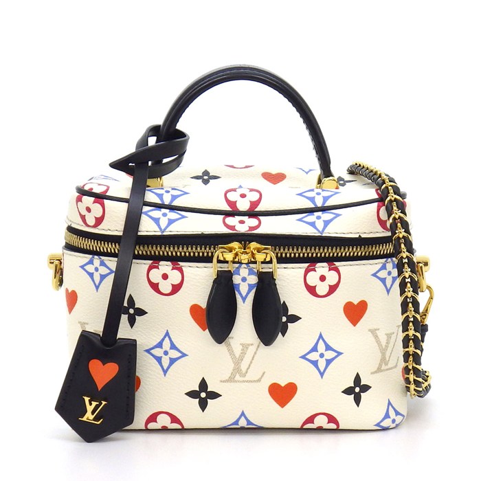樂天商城 - 【最大1万円OFFクーポン配布中&5日限定★ポイント3倍】 ルイ・ヴィトン LOUIS VUITTON ショルダーバッグ ヴァニティ PM M57458 ブロン マルチカラー モノグラムゲームオン レザー 【中古】