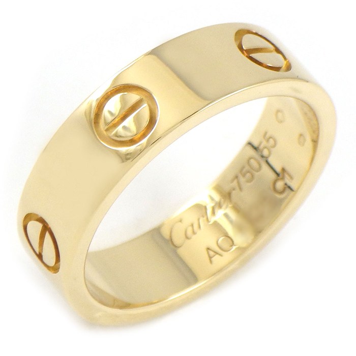 乐天商城 - 【最大1万円OFFクーポン配布中&10日限定★ポイント3倍】 カルティエ Cartier リング ラブ クラシックモデル B4084655 K18YG 14号 / #55 【中古】