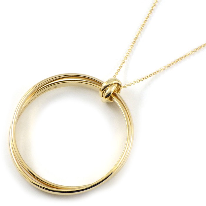 乐天商城 - ティファニー Tiffany & Co. ロングネックレス パロマメロディ サークル ラージ K18YG 【中古】