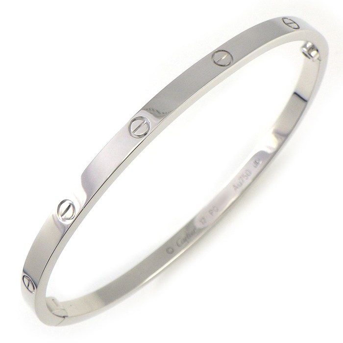 乐天商城 - カルティエ Cartier ブレスレット ラブ SM CRB6047417 K18WG / #17 【箱・保付き】 【中古】