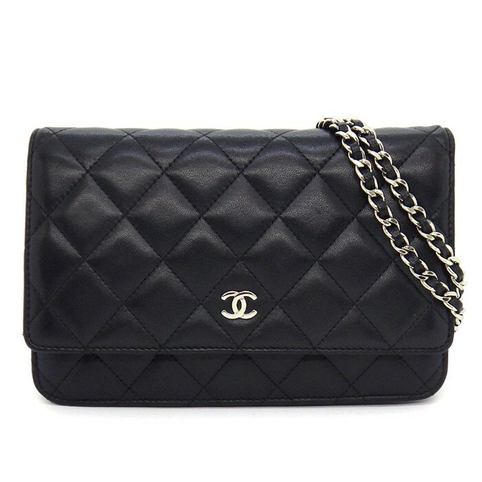 乐天商城 - 【最大1万円OFFクーポン配布中&5日限定★ポイント3倍】 シャネル CHANEL ショルダーバッグ マトラッセ クラシック チェーンウォレット AP0250 2006年 ブラック ボルドー ラムスキン 【中古】