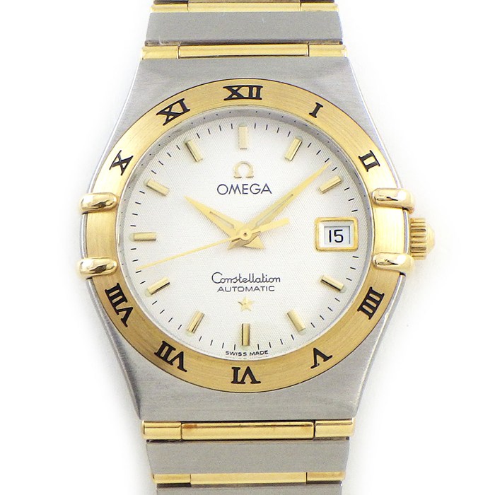 Other - オメガ OMEGA 腕時計 コンステレーション 1292.30.00 ホワイト文字盤 ローマンベゼル デイト K18YG SS 自動巻き 【OH済み】 【中古】