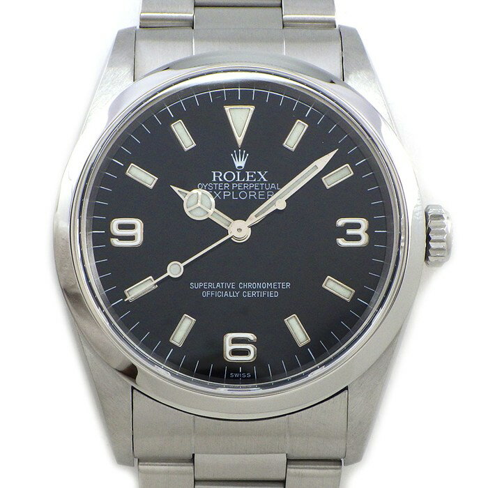 Other - ロレックス Rolex 腕時計 エクスプローラーI 14270 A番 1998-1999年製 ブラック文字盤 夜光針/インデックス SS 自動巻き 【中古】