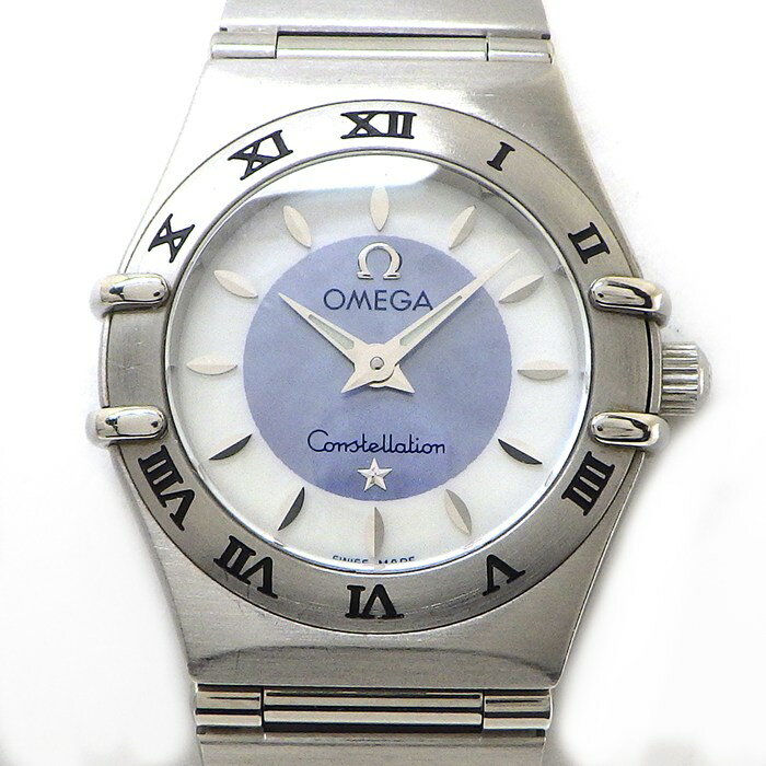 オメガ OMEGA 腕時計 コンステレーション ミニ 1562.84 ブルー/ホワイトシェル文字盤 SS クオーツアナログ 【中古】