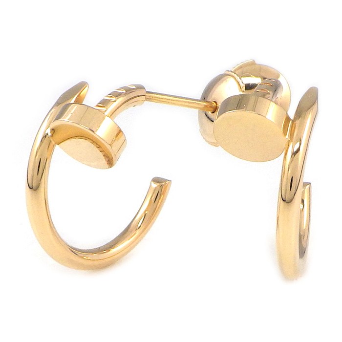 樂天商城 - カルティエ Cartier ピアス ジュストアンクル フープ SM B8301234 釘モチーフ K18PG 【中古】