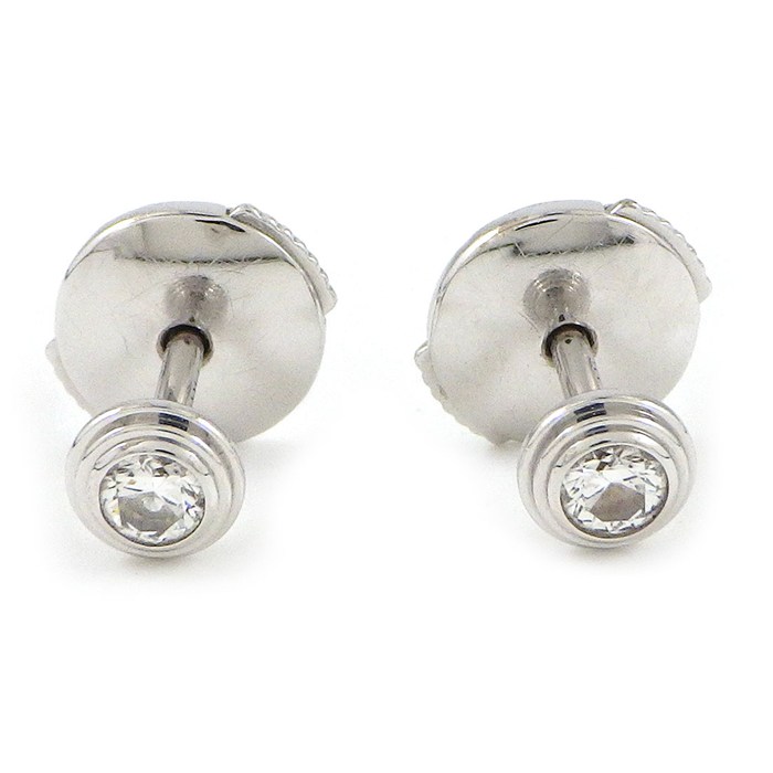 カルティエ Cartier ピアス ダムール XS ディアマン レジェ B8301213 ダイヤモンド 計0.08ct K18WG 【中古】